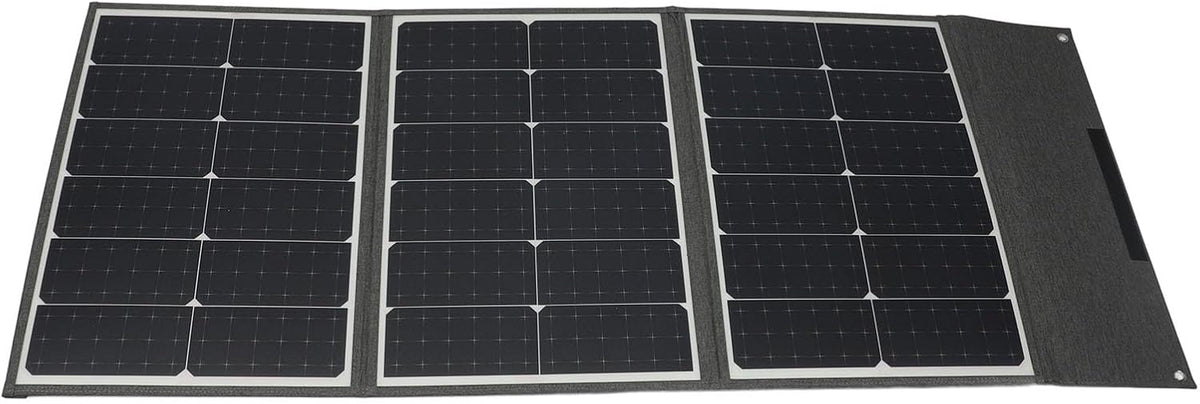 Draagbaar zonnepaneel, 100 W, opvouwbaar, flexibel zonnepaneel met bediening voor het opladen van mobiele telefoons, tablets, kamperen, wandelen en campers