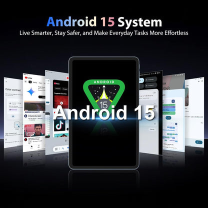 Blackview Mega 2 Android 15 Tablet 12 inch, 24 GB + 128 GB/2 TB uitbreiding, 2.4K FHD+ Gaming Tablet 4G LTE 5G WiFi, 16 MP + 8 MP, 9000 mAh, pc-mode, OTG, FM, hoes + intelligente pen + muis +