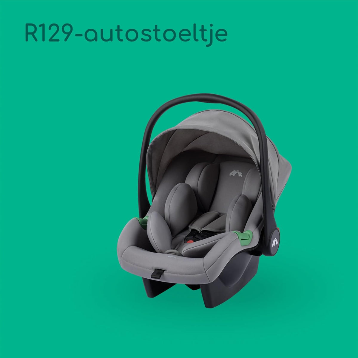 Bebeconfort Breeze Trio, 3 in 1 Kinderwagen Set met Autostoeltje, 0-22 kg (0-4 jaar), Omkeerbaar & Lichtgewicht Combi Wandelwagen, i-Size Autostoeltje, Compact Inklapbaar, Ruime Mand, Mineral Grey