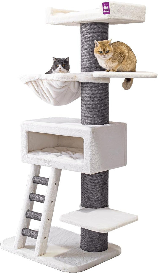Krabpaal XXL – Krabboom – Klimpaal – Kattenmeubel – Kattenkrabpaal – Off-White Variant – 179 cm Hoog – Geschikt Voor Grote Katten