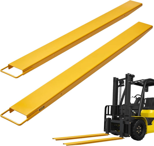 VEVOR Forklift Extensions, 72 Inch Fork Extensions, 5.5 Inch Width, Robust Fork Extensions for Forklifts, 1 Pair Forklift Extensions for Forklift Trucks