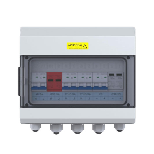 Hybride Omvormer – Zonne-omvormer – Solar Inverter – PV Omvormer – Energieomvormer – Overspanningsbeveiliging – 9 kVA Vermogen – IP65 Waterdichte Behuizing - QUORE