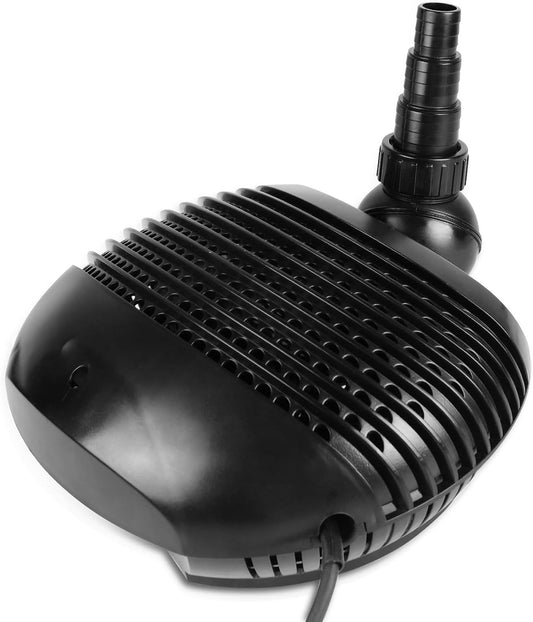 DBREAKS Vijverpomp voor buiten, 155 W, 10.000 l/h, vijverpomp met kabel 10 m, energiebesparend, verstelbare tuinfilterpomp, 320 x 215 x 120 mm, voor koi, beek, watervallen