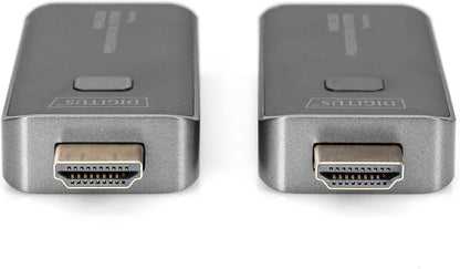 DIGITUS DS-55319 Click & Present Mini - Draadloos presentatiesysteem - BYOD: Laptop, tablet, smartphone - Geen app/driver nodig - Echt Plug & Play - Zilver/Zwart