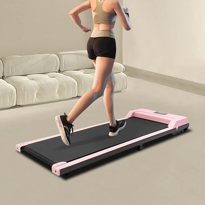 Mini Treadmill Collapsible - Smart Walking Pad with Remote Control and LED Display for Home & Office, Portable Undertable Design - QUORE