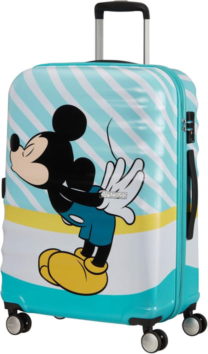 American Tourister Wavebreaker Disney - Spinner , veelkleurig (Mickey Blue Kiss), DISNEY, Spinner M (67 cm - 64 L)