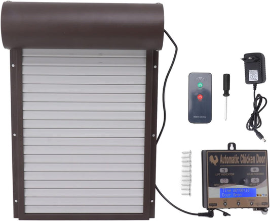 Automatisch kippenhok, bediening van de 3-in-1-deur voor kweekboerderij, 100-240 V, lichtdetectie, timing-afstandsbediening (EU-stekker)
