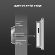 Beveiligingscamera Buiten - Draadloze IP-camera - WLAN-deurbel - met 166° groothoek - PIR-sensor - 2MP - 4.3 inch Kleurenscherm - 4600 mAh - AI Personenherkenning - Twee-weg Videogesprek - Live Weergave - Grijs