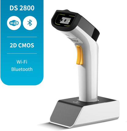 NETUM Wireless Wi-Fi 2D Barcode Scanner Connect with TCP UDP Network Protocols, Hands Free Automatic Sensing Bar Code Reader 1D 2D QR pdf417 Scan Gun Suitable for inventory, POS industry - DS2800