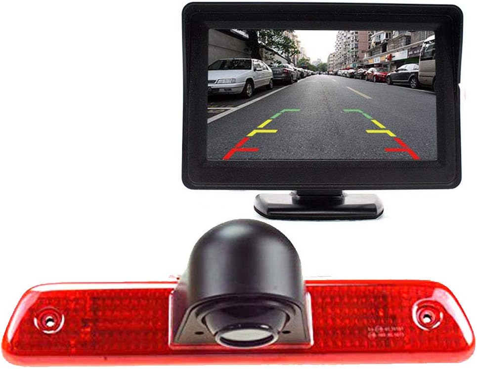Automotive Achteruitrijcamera + 4,3 inch Paneel HD Monitor Kit voor Peugeot Expert 2007-2016/Fiat Scudo 2007-2016/Citroen Jumpy 2007-2016