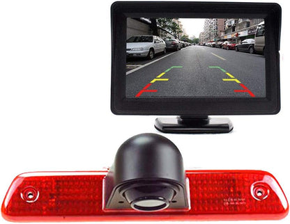 Automotive Achteruitrijcamera + 4,3 inch Paneel HD Monitor Kit voor Peugeot Expert 2007-2016/Fiat Scudo 2007-2016/Citroen Jumpy 2007-2016
