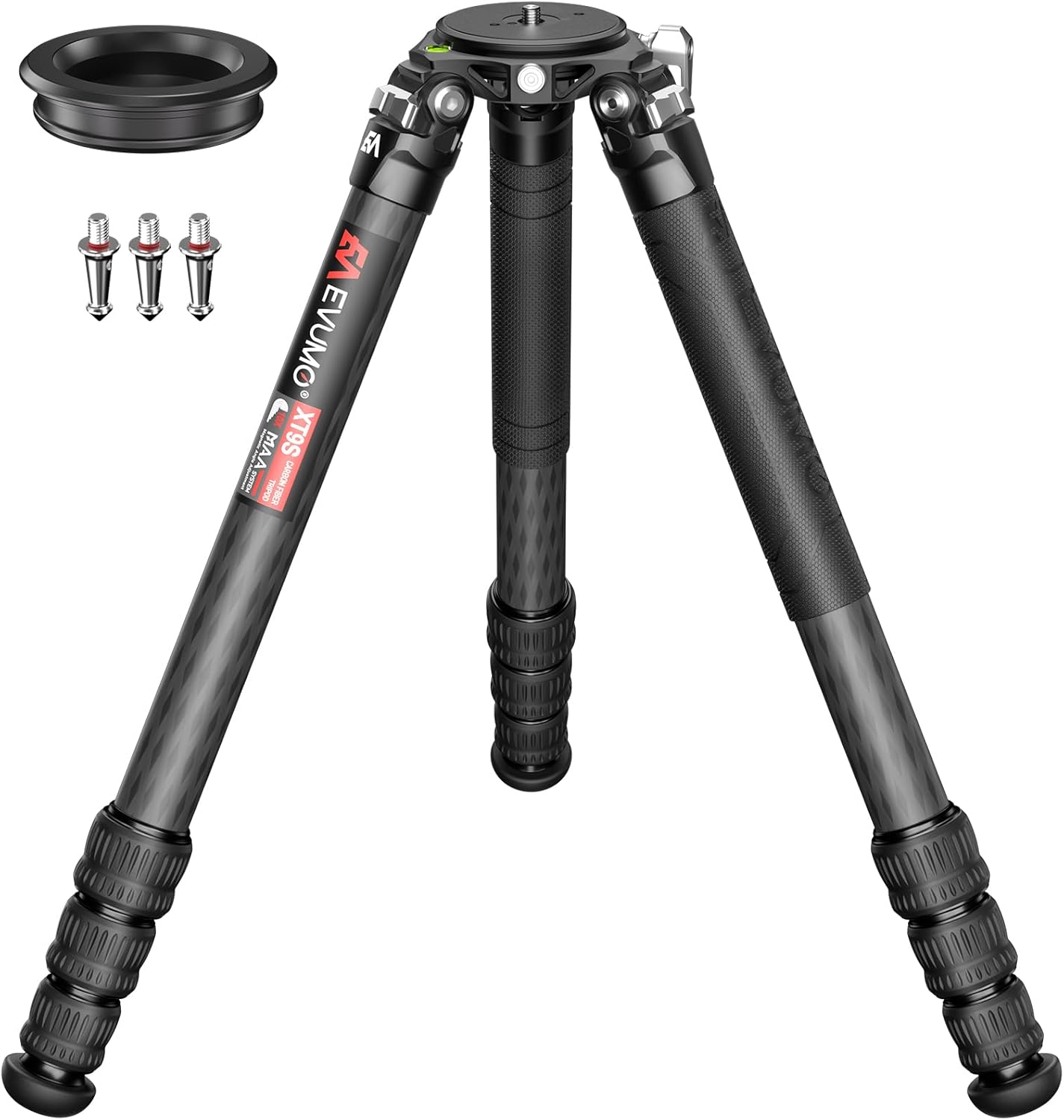 Koolstofvezel Statief – Camera Statief – Videostatief – Dslr Statief – Driepoot – 40 Mm Buis – Draagvermogen Tot 40 Kg