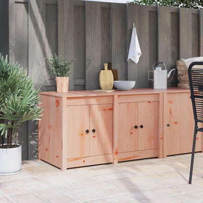 vidaXL Outdoor Kitchen Cabinet 106X55X64 cm Solid Wood Douglas - Plenty of Storage Space for an Organized Layout and a Traditional Appearance, Great for Indoor Use - QUORE