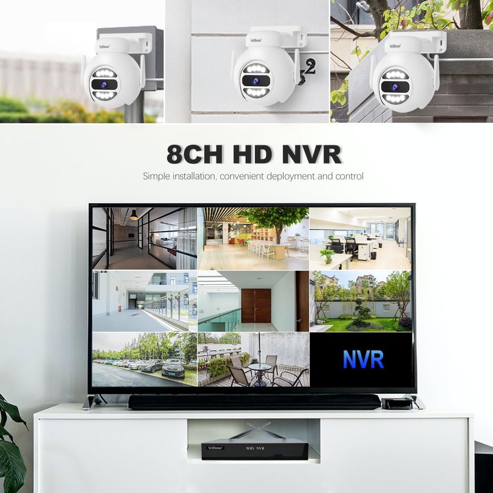 Beveiligingscamera Set – Wifi Camera – IP Camera – Surveillance Camera – PTZ Camera – 5MP Resolutie – Nachtzicht Met Kleurzicht