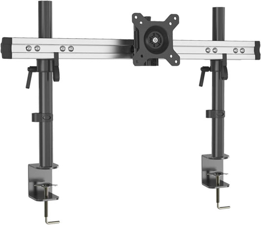 HFTEK MP210C Bureaustandaard voor 15-49 inch monitor met bevestigingsklem, geschikt voor VESA-montagegaten van 75/100