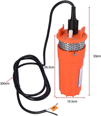 Estink Waterpomp 12V dompelpomp op zonne-energie, 30 m opvoerhoogte, voor diepe putten en watervoorziening