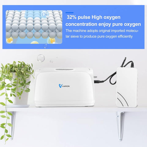 NT-03 - Zuurstofconcentrator - Oxygen Concentrator - Zuurstof Generator - Zuurstofpomp - Luchtreiniger - Pollen - Zuurstof - Draagbaar - 96% Concentratie - 3L/min - Wit
