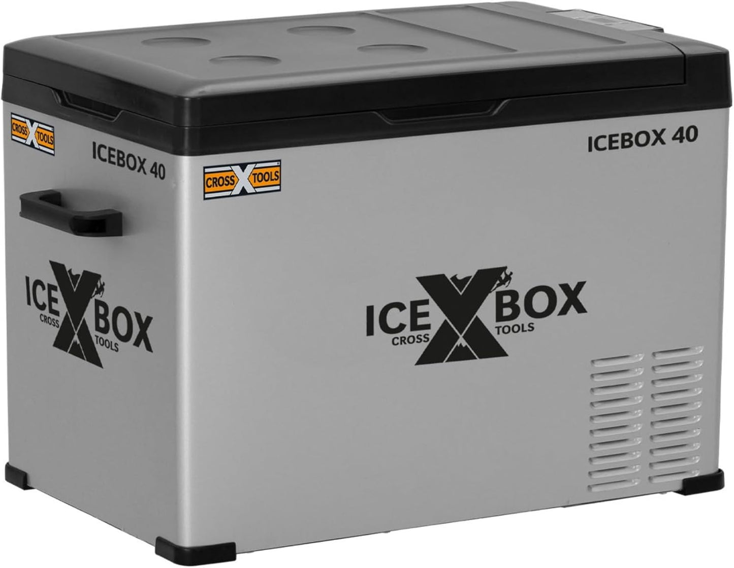 ICEBOX 40 68061 Elektrische koelbox en vriesbox, 40 l, compressor, voor camping, auto, bestelwagen, boten, met app-bediening, koelvermogen tot -20 °C, 230 V/12 V/24 V, 65 x 37,5 x 42,7 cm
