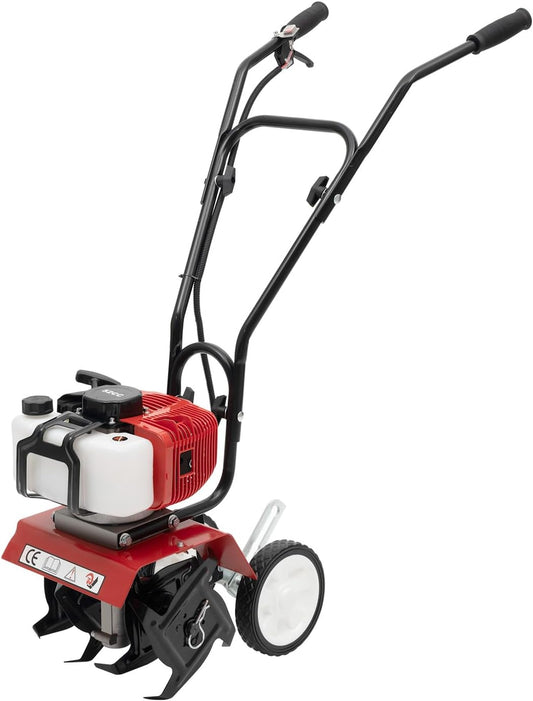 52CC Petrol Garden Cutter 2-Stroke Cultivator Mini Garden Heel Wheel Drive Ground Milling Cutter 1.65 KW Garden Tiller Cultivator Garden Heel - QUORE