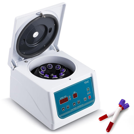 CGOLDENWALL PRP-sapcentrifuge 8 x 15 ml led-display, 4000 rpm, 99 min timing, 1880 x g, voor vacuümbuizen van 5-10 ml en centrifugeslangen van 10-15 ml, PRP-sapcentrifuge met lage trillingen (EU)