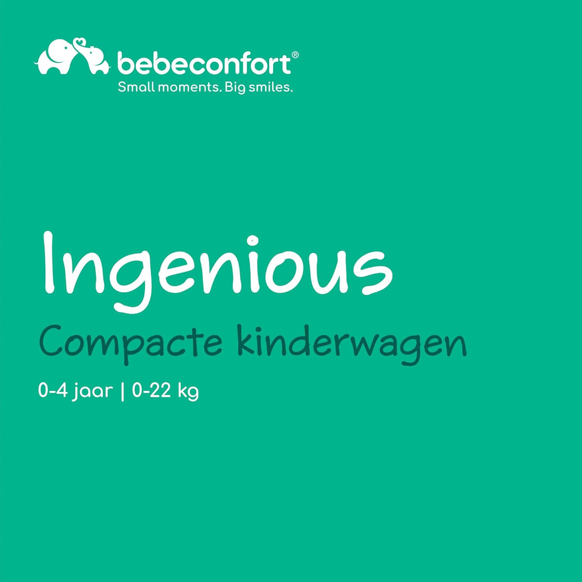 Bebeconfort Ingenious, Kinderwagen vanaf de geboorte, Compacte kinderwagen, Kinderwagen met vlakke ligstand, Vanaf de geboorte tot circa 4 jaar, Tot 22 kg, Major Black