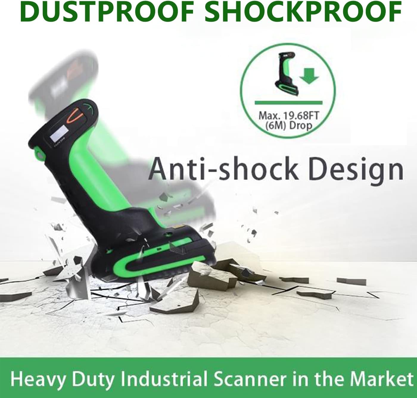 LENVII E677 barcodelezer 1D 2D QR waterdichte barcode scanner