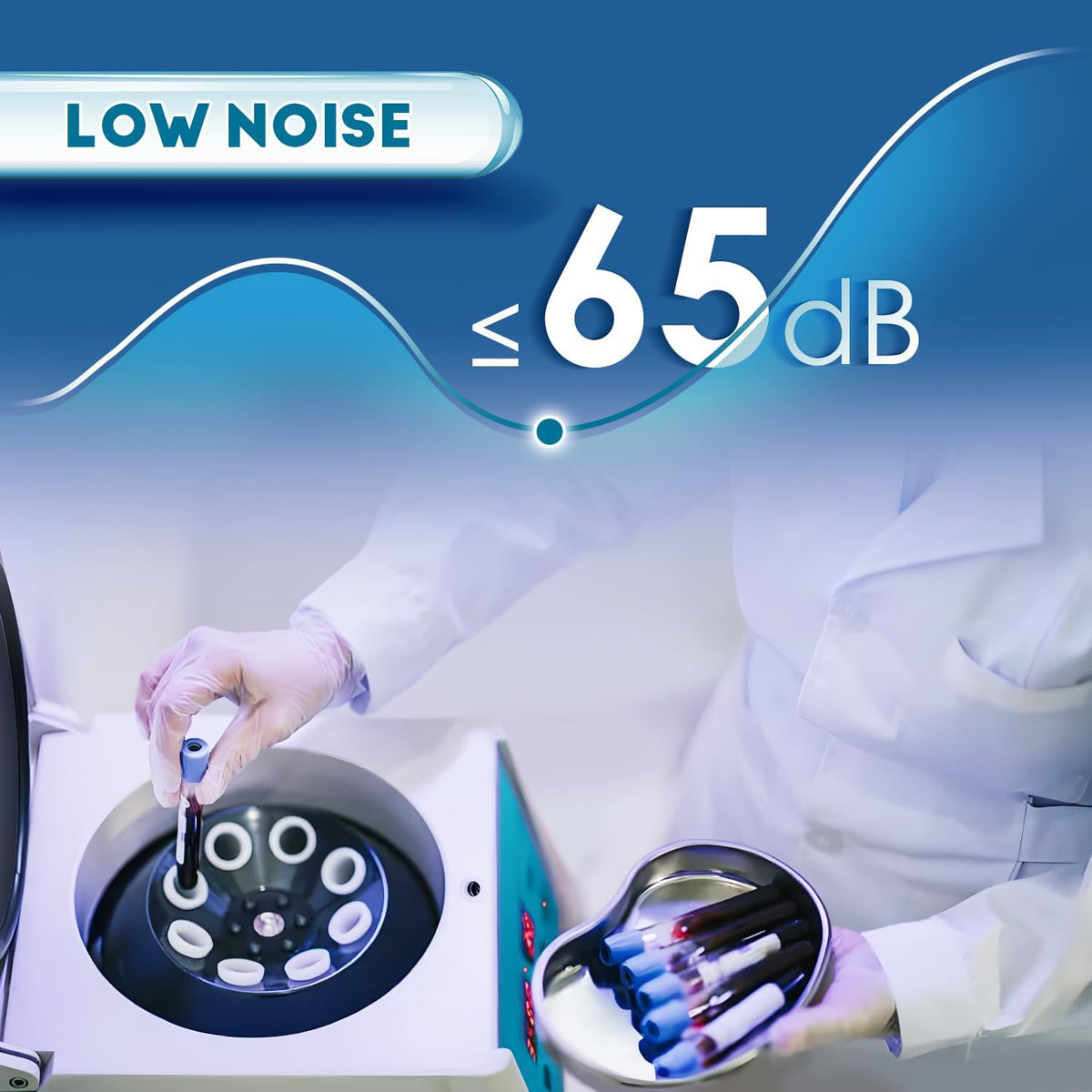 CGOLDENWALL PRP-sapcentrifuge 8 x 15 ml led-display, 4000 rpm, 99 min timing, 1880 x g, voor vacuümbuizen van 5-10 ml en centrifugeslangen van 10-15 ml, PRP-sapcentrifuge met lage trillingen (EU)