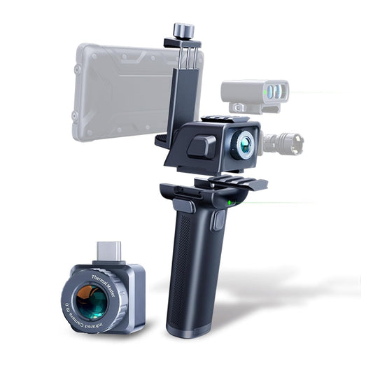 Warmtebeeldcamera X2 thermische camera 256 x 192, super IR-resolutie 512 x 384 infraroodcamera met verstelbare lens outdoor warmtebeeldmonoculair 15x zoom 50Hz voor vogelobservatie
