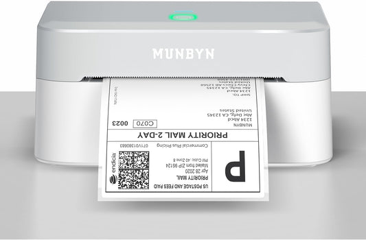 MUNBYN Bluetooth Label Printer DHL, Label Printer 4x6, Label Printer Thermal Printer for Shopify, Ebay, Etsy, Amazon, DHL, Evri, DPD, UPS, FedEx, 403B - QUORE