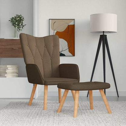 Relaxstoel – Fauteuil – TV-Stoel – Ligstoel – Loungestoel – Met Voetenkruk – Stof Bekleding – Stevig Stalen Frame