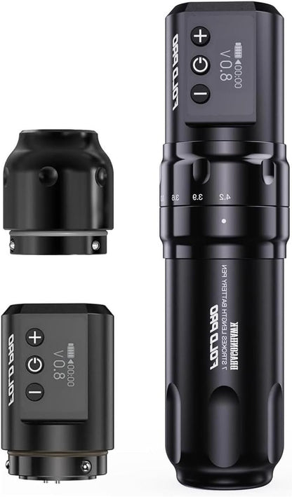 Draadloze Tattoo Pen – Tattoo Machine – Tattooliner – Rotary Tattoo Pen – Tattoo Kit – Verstelbare Slaglengte 2,4-4,2 mm – Draadloos en Bekabeld Gebruik