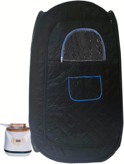 Sauna Tent Portable Sauna at Home Sauna Personal Residential Steam Sauna 220V 2L 1000W(1.5 Years Warranty) Black