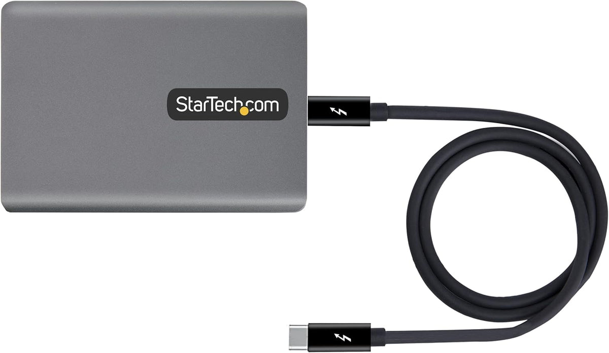 StarTech.com Thunderbolt 3 naar Ethernet Adapter, 10GbE, Multi-Gigabit, Thunderbolt 3 naar RJ45 Netwerk Adapter, 10GBASE-T/5-2.5GBASE-T, 10G Adapter met TB3 Gecertificeerde Kabel, Win/Mac (TB310G2)