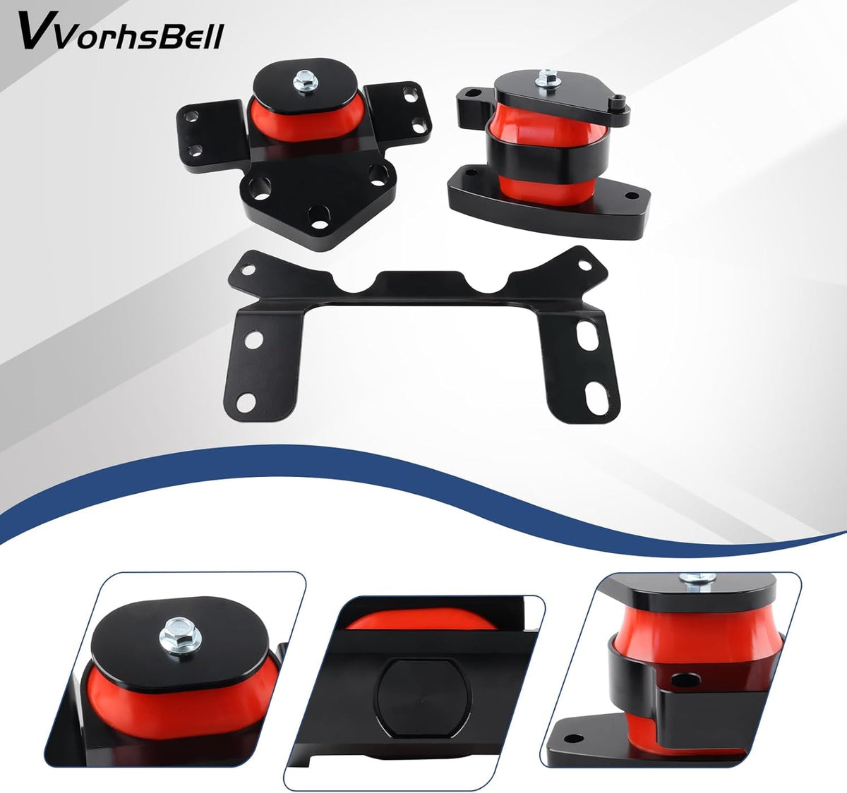 Motorsteunset compatibel met VW Golf GTI MK7 MKVII & Audi A3 8V S3 TT MQB Platform Motor Transmissie Mount