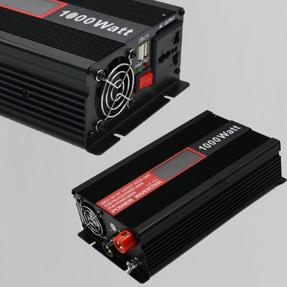 SolaMr 800W Omvormer DC 12V naar AC 220V/240V met LCD-display en USB-oplaadpoorten Hoogfrequent omvormer voor op het voertuig gemonteerde systemen en kamperen in de wildernis, thuissystemen - 800W