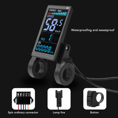 Chiciris Electric Controller Kit, 36V 48V 52V 1500W 2000W Sinusgolven Controller LCD -display met Achtergrondverlichting voor Hall en Non Hall Brushless Motors