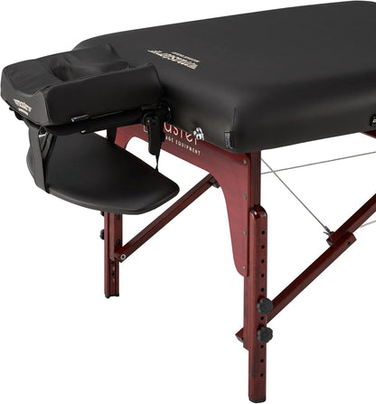 Master Massage Therma Top Reiki Massagestoel, verwarmbaar, inklapbaar, hout, 71 cm, zwart