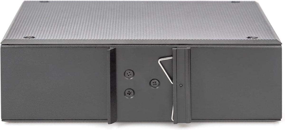 DIGITUS industriële 6-poorts Gigabit PoE netwerkswitch - 4x RJ45 + 2x Gigabit SFP uplink - unmanaged - DIN rail montage - 10/100/1000 Mbit/s - zwart