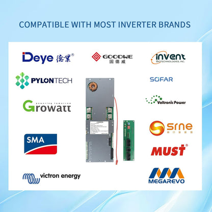 PB1A2A Smart Active Inverter BMS met smartphone-app-bediening voor Li-ion NCM LFP LiFePo4 LTO batterijbeheersysteem 7S naar 16S 48V 51.2V 100A 150A 200A Home Energy BMS (PB2A16S200A)