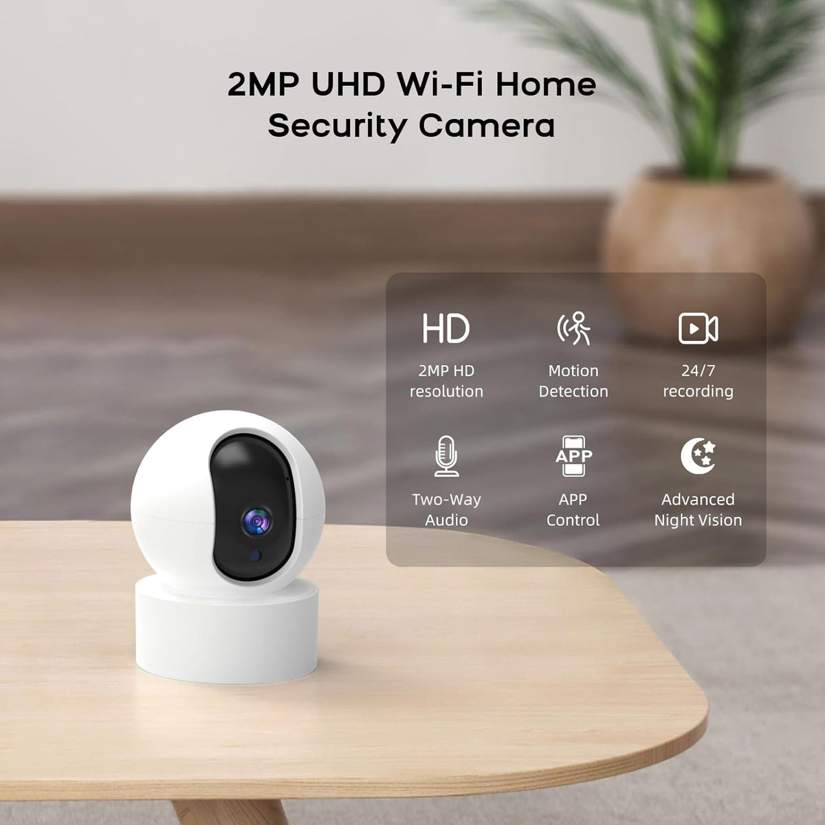LWOHSI Alarmsysteem voor thuisbeveiliging, draadloze 4,3 inch Fulltouch Screen Alarm Kits met 2MP Beveiligingscamera, Mobiele telefoon APP Alert, Deursensoren, Afstandsbediening, Compatibel met Alexa