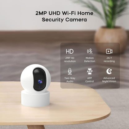 LWOHSI Alarmsysteem voor thuisbeveiliging, draadloze 4,3 inch Fulltouch Screen Alarm Kits met 2MP Beveiligingscamera, Mobiele telefoon APP Alert, Deursensoren, Afstandsbediening, Compatibel met Alexa