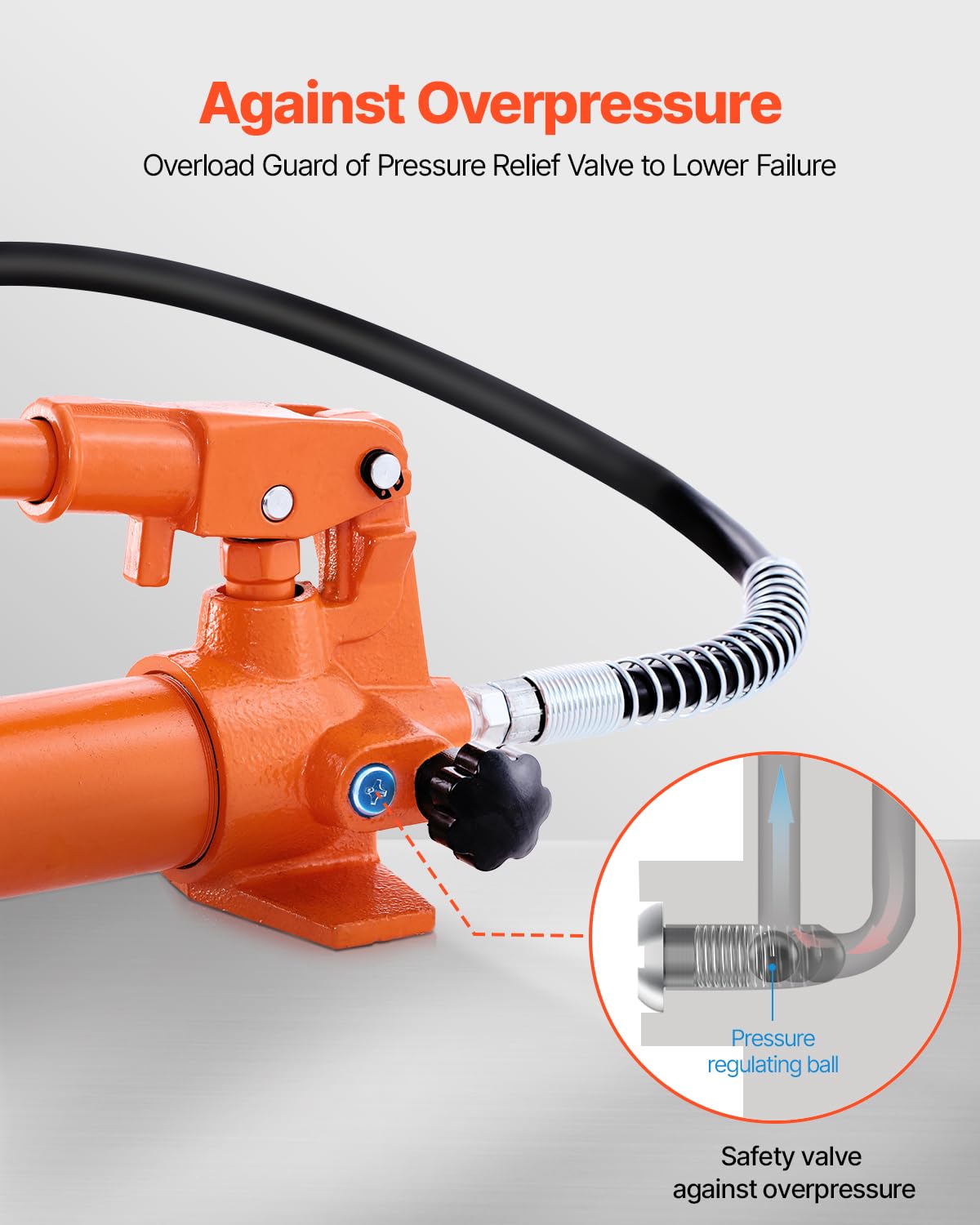 VEVOR Hydraulic shop press, 10T H frame, shop press with press plate and H-shaped base, stable garage floor, adjustable hydraulic press with release valve, suitable for bending, straightening and