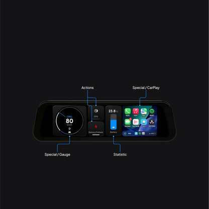 S3XY Dash voor Tesla (Head-up-display, CarPlay, Android Auto) (inclusief Commandant, Model Y Juniper)