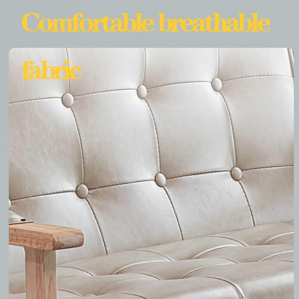 Fauteuil – Sessel – Stoel – Leunstoel – Lounge Chair – Massief Houten Frame – PU-Lederen Bekleding