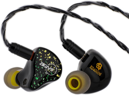 Linsoul ZiiGaat x HBB: Arcadia In-Ear Monitor, 1DD+2BA hybride oortelefoon IEM, bedrade gaming oordopjes, professionele geluidsisolerende binnen-ear monitoren met afneembare IEM-kabel voor muzikanten