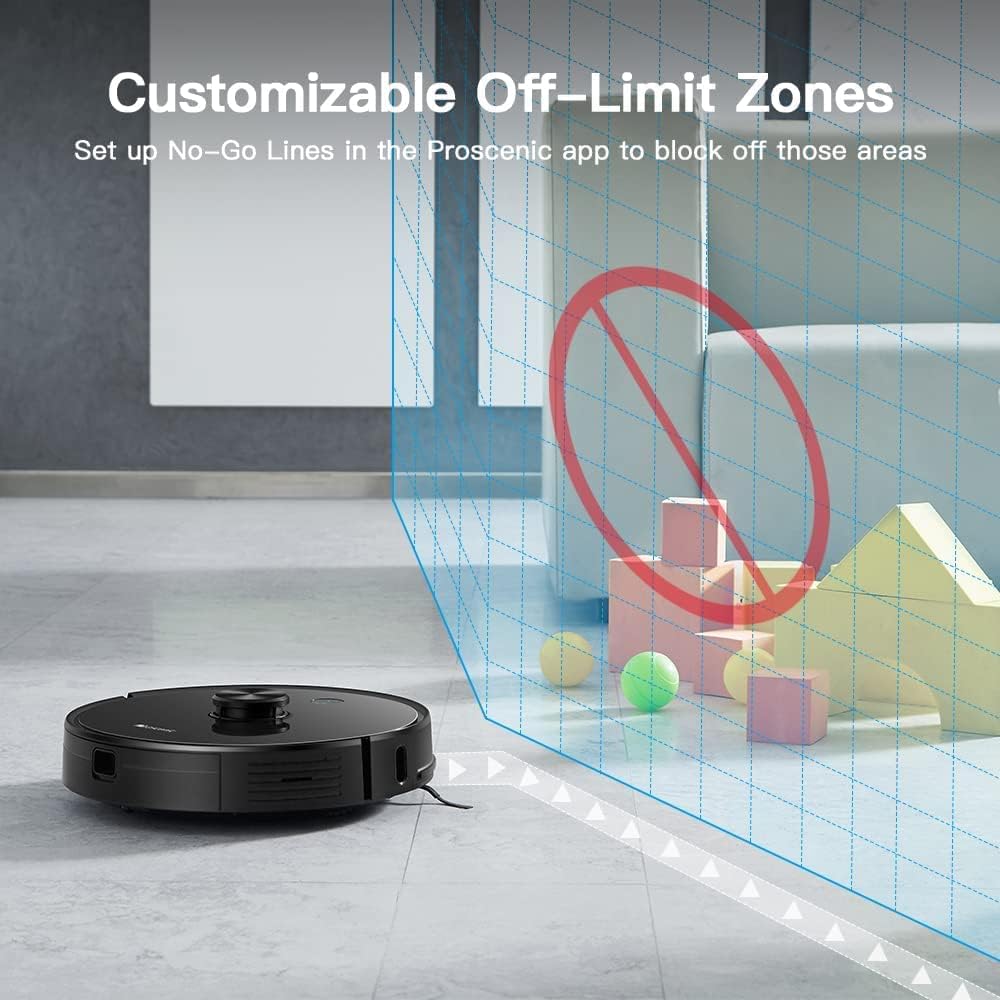 Robotstofzuiger – Robotstofzuiger met dweilfunctie – Automatische stofzuiger – Slimme reiniger – Wi-Fi robot – Slimme lasernavigatie – 2-in-1 stofzuigen en dweilen – App- en spraakbediening