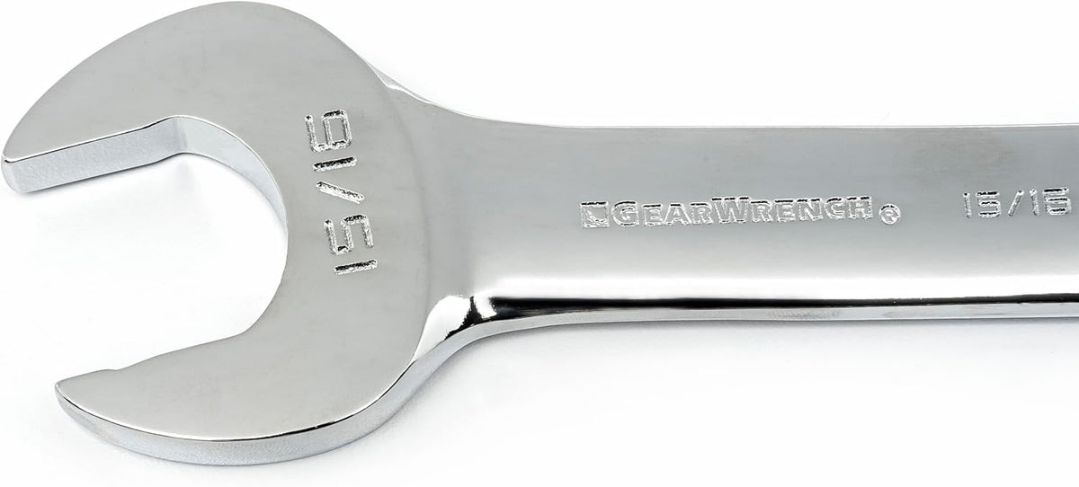 Stubby Ringsleutelset – Ringsleutelset – Steeksleutelset – Moersleutelset – Sleutelset SAE Metrisch – 20-delig Compact – Roestvrij Gelegeerd Staal – 15° Offset Uiteinde