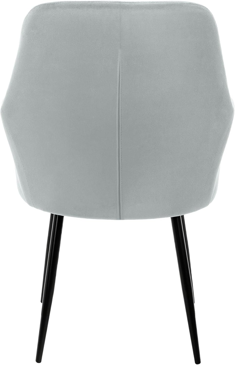 Eetkamerstoelen – Stoelen – Kuipstoelen – Armstoelen – Beklede Stoelen – Set Van 6 – Comfortabele Ergonomische Zitting – Metalen Poot Met Zwarte Poedercoating