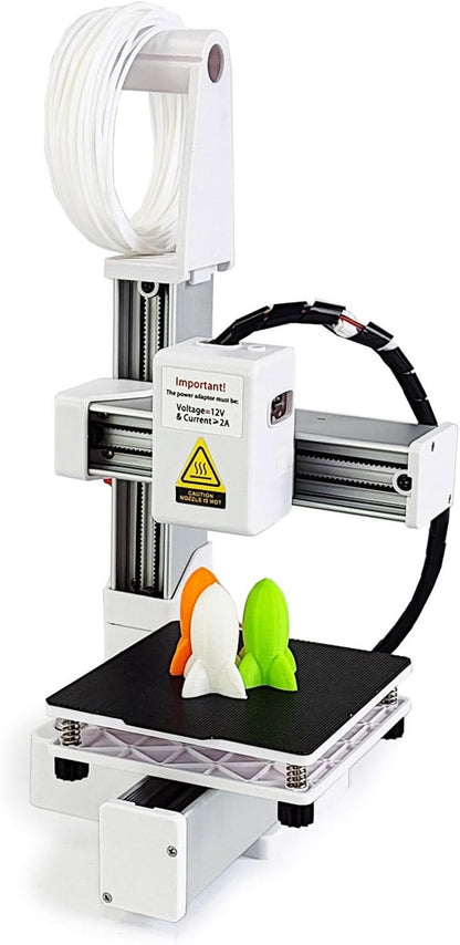 3D-printer – Mini 3D-printer – Desktop 3D-printer – Filamentprinter – Beginners 3D-printer – Zeer Nauwkeurig Printen – Ondersteunt PLA & TPU Filament 1,75 mm – Printformaat 100 x 100 x 100 mm – One-Click Bediening