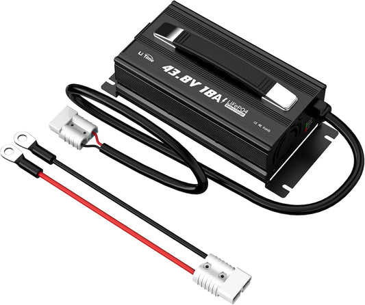 LiFePO4 Oplader – Lithium Batterijlader – Acculader – Smart Charger – 36 V 18 A – 43,8 V Laadspanning – Meervoudige Veiligheidsbescherming met LED-Display